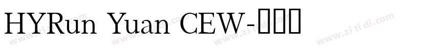 HYRun Yuan CEW字体转换